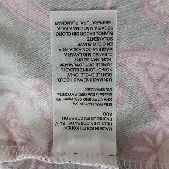 Chico’s Spicy Red Paisley Layering Tee - Picture 12 of 14